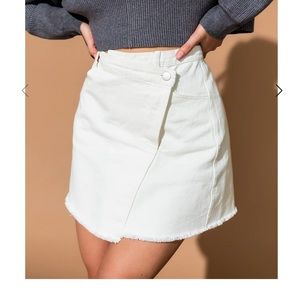 NWT Blair crossover denim mini skirt from Dressed in Lala